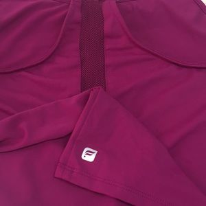 Fuchsia Fabletics mesh strap tank top